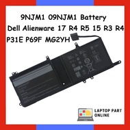 9NJM1 09NJM1 Battery Dell Alienware 17 R4 R5 15 R3 R4 P31E P69F MG2YH 0MG2YH 01D82 0546FF 44T2R HF25
