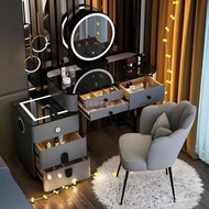 One Solid Wood Bucket New Style Table Modern Light Cabinet Master Bedroom Dressing Table Dressing Ta