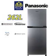 Panasonic 262L Fridge NR-TV26APSM Inverter Energy Saving 2-Door Top Freezer Refrigerator