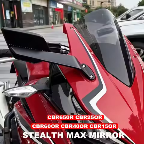 For CBR650R 2019-2025 CBR250R CBR600R CBR400R CBR150R New Rearview Mirror Motorcycle Wind Wing Adjus
