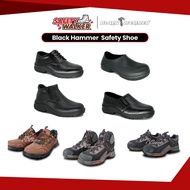 Safetywalker Black Hammer Safety Shoes - Low Cut / Mid Cut Safety Boots Mens Shoes Leather Shoes Men