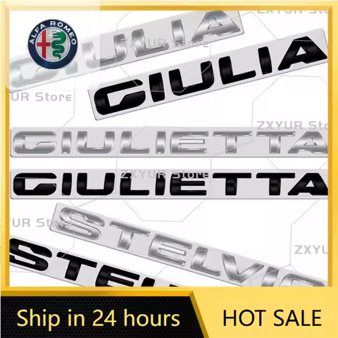 Car Sticker For Alfa Romeo 159 147 For Alfa Romeo Giulietta Giulia STELVIO Metal Emblem Car Sticker 