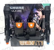 MIC WIRELESS SHURE ULX202 4 MICROPHONE ULX 202 PEGANG HEADSET CLIP ON