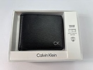 美國入口 Calvin Klein Leather Wallet Black  情人節禮物首選】男士真皮銀包/錢包 多卡位 實用有型 男士銀包 時尚設計 情人節送男友/老公禮物 附禮盒 男裝銀包、男裝