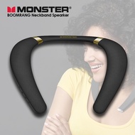 Monster Boomerang 3D Stereo Sound Neckband Bluetooth Speaker 12H Playtime Neck Speaker IPX7 Waterpro
