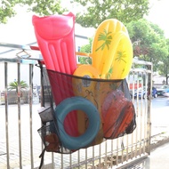 【VVL】-Pool Float Toys Storage BagLarge Pool Float Organizer Hanging Mesh Bag for BallsFloatsWater In