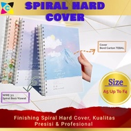 SPIRAL BINDING FINISHING HARD COVER Size (A5, B5, A4, F4)