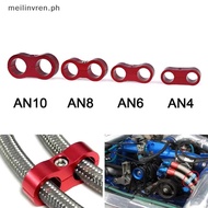 MEILINVREN Universal AN4 AN6 AN8 AN10 Billet Oil Fuel Water Hose Tube Seprator Divider Clamp aluminu