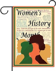 Womens History Month Garden Flag 12.5x18 Inch Double Sided International Womens Day Decorations and