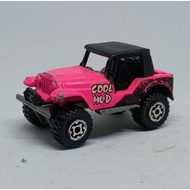Matchbox jeep 4x4 4UNT4 cj5 cj7 wrangler pink loose diecast junk custom (t)