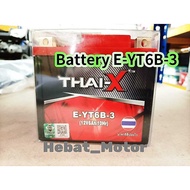 100% THAI - X BATTERY E - YT6B - 3