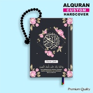 Al Quran Custom Name, Unique Quran, Quran Dowry (BlackPink Flower)