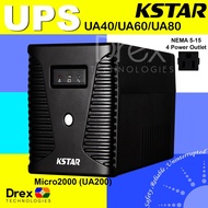 KSTAR UA200 Micro 2000Va/1200W Line Interactive Uninterruptible Power Supply Ups