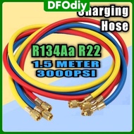 DFOdiy Charging Hose Set R22 R134a R12 R507 R404 Air Cond Refrigerant Manifold Gauge Hose GAS METER 
