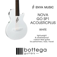 Enya Nova Go SP1 AcousticPlus 35" Carbon Fiber Acoustic Guitar (White)
