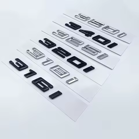 New Font Numbers Letters 316i 318i 320i 325i 328i 330i 340i GT ABS Emblem for BMW 3 Series E90 E46 F