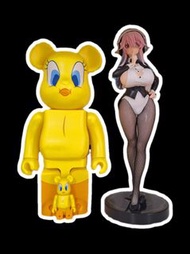 Bearbrick 賤兔 Tweety + Super Sonico 公仔