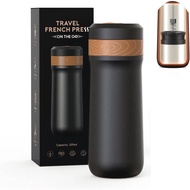 Portable French Press Coffee Maker With Unique Filter Vacuum Insulated Travel Coffee Mug  &amp; Tea Maker Great for Camping