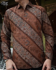 MENSBATIK - Parang Manggala III - Kemeja Batik Slimfit Eksklusif - Simbol Kesetiaan & Keberanian Lel
