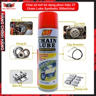 Mỡ bò dạng phun dưỡng sên bố thắng 3T chính hãng chai 500ml công nghệ Hàn Quốc Chain Lube