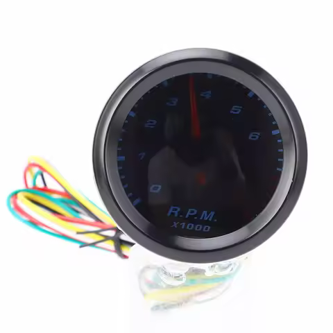 Car Tachometer 8000 RPM Gauge Tachometer 55mm Diameter for 1 to 8 Cylinder Gas Powered Engine