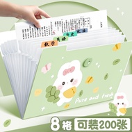 8-compartment folder for files and documents