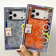LUXO iPhone 17 Pro max Phone Case Protective Case Magnetic Hard Case Ethnic Style Embossed 15/16 Pro