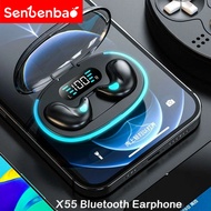 Senbenbao x55 Sleeping Earbuds Wireless Headphones For Work TWS Bluetooth Earphones Stereo Hidden He