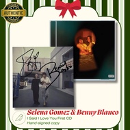 SIGNED Selena Gomez Benny Blanco I Said I Love You First CD with Autographed Art Card