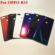 Back Battery Cover For OPPO R15 Straight / Curved Housing Case Glass Cover