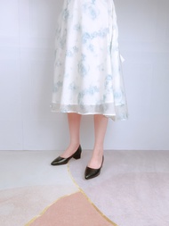 Giày Công Sở Nữ Mũi Nhọn Đế Vuông 3 Phân Guốc Cao Gót Nữ 3cm Da Mềm Cao Cấp NUDDO _ NU207