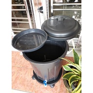 1 set of 45L Bokashi Bucket Compost Bin Food Waste Composter with Tray Ready Stock 波卡西发酵桶 现货 ***NEW*