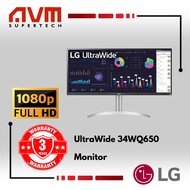 AVM LG 34” UltraWide 34WQ650 2560 x 1080 (FHD) IPS Monitor with USB Type-C™