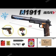 pistol mainan anak toy gun M1911 dengan magazine peluru water gel