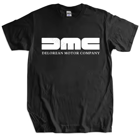 New fashion t-shirt cotton tees Unisex DMC DeLorean T-Shirt Back To The Future Retro Mcfly mens bran