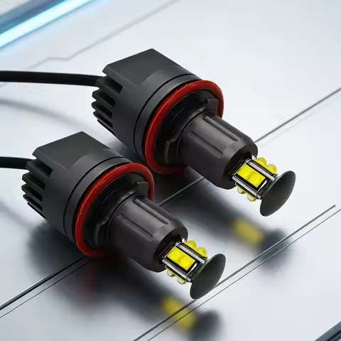 2x 80w LED MARKER E92 H8 ANGEL EYES HALO RINGS DRL CANBUS NO ERROR FREE FOR E60 E61 E90 E70 E71 E82 