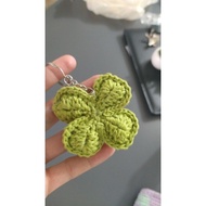 Lucky grass keychain, 4-leaf clover - TIZI Handmade