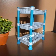 Multipurpose 3-tier rectangular shelf cosmetic shelf/ spice shelf/ table shelf/ 3-tier shelf/