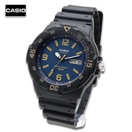 Velashop นาฬิกาข้อมือผู้ชายคาสิโอ Casio สายเรซินสีดำ รุ่น MRW-200H-2B3VDF MRW-200H-2B3 MRW-200H MRW2