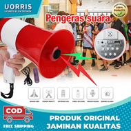 UORRIS Toa Megaphone BT Bluetooth Hp Usb Flashdisk Memori Rekam Suara Iluminasi Led Menggunakan Usb