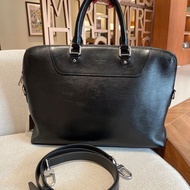 LV黑色水波紋男士公文包