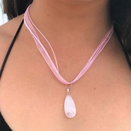 玫瑰石英項鍊 |粉色寶石項鍊