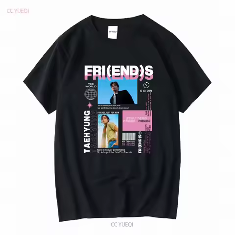 Vintage V Friends T Shirt New Single Kim Taehyung Yeontan Layover for Army long or short sleeves vin