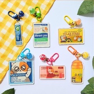 GANTUNGAN LEHA-LEHA CLUB - (1/2) Pharmacy Cat Keychain | Cute Double Side Keychain | Cute Medicine P