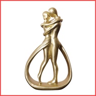 Resin Couple Sculptures Hugging Couple Figurine Modern Sculpture Home Decor Romantic Love Statue for Bookshelf yunt2sg