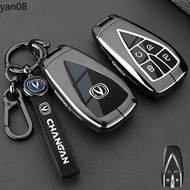 Zinc Alloy Metal Car Key Case Cover Protective Shell Fob for Changan Cs75 Plus Cs35 Plus Univ Uni V 