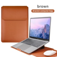 For Macbook Air Pro 13-16 นิ้ว HP X360 PU Leather Sleeve พร้อมกระเป๋าขาตั้ง Case Cover