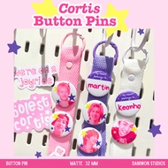 Cortis Cute Button Pins | daniwon_studios Martin Keonho Matte Brooches Deco Kpop
