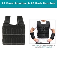 Max Loading 15kg/35kg Adjustable Vest Weight Exercise Weight Loading Cloth Strength Training with 6k