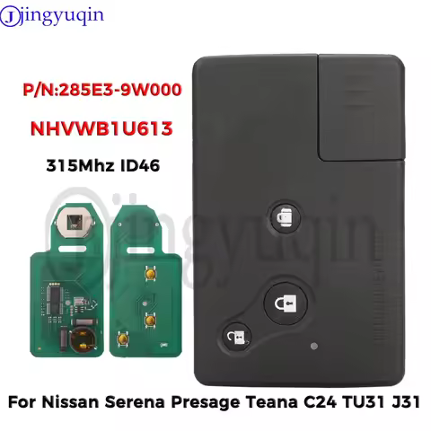 jingyuqin 285E3-9W000 NHVWB1U613 315Mhz ID46 Car Remote Key For Nissan Serena Presage Teana C24 TU31